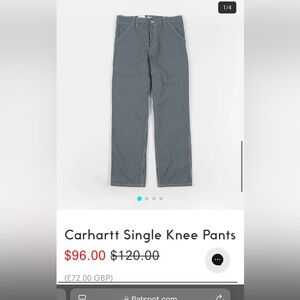 Carhartt Single Knee Striped Pants